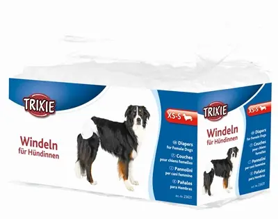 Trixie hondenluiers voor teven XS/S 20-28 cm – 2 x 12 stuks