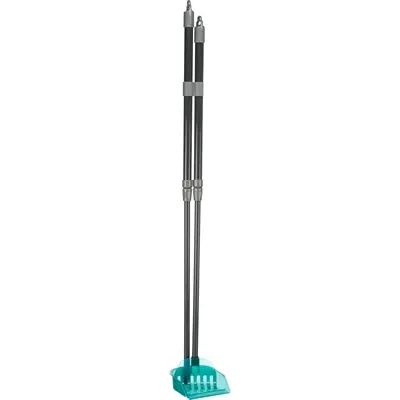 Trixie vuilblik met hark telescopisch 57-102 cm – grijs/blauw - Afbeelding 4