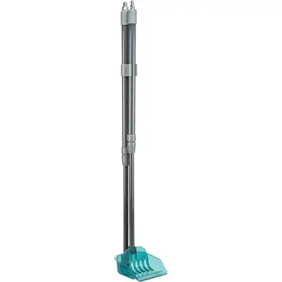 Trixie vuilblik met hark telescopisch 57-102 cm – grijs/blauw - Afbeelding 5