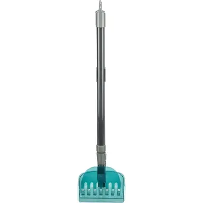 Trixie vuilblik met hark telescopisch 57-102 cm – grijs/blauw - Afbeelding 6