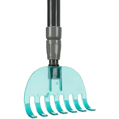 Trixie vuilblik met hark telescopisch 57-102 cm – grijs/blauw - Afbeelding 9