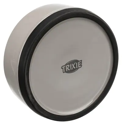Trixie voerbak keramiek met rubberrand grijs 16 cm 750 ml - Afbeelding 4