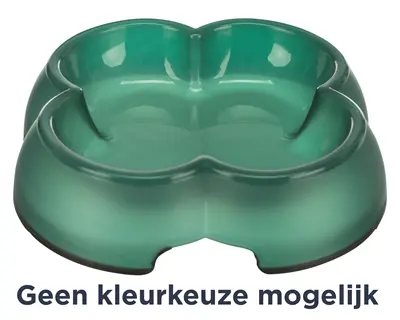Trixie voerbak kat transparant 12 cm 250 ml – 4 stuks, assorti