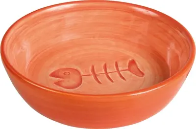 Trixie voerbak kat Visgraat keramiek 13 cm 200 ml – 4 stuks, assorti - Afbeelding 4