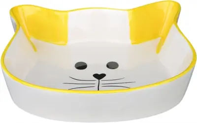 Trixie voerbak kattenhoofd met gezicht keramiek 15 cm 200 ml – 4 stuks - Afbeelding 6
