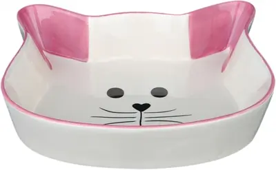 Trixie voerbak kattenhoofd met gezicht keramiek 15 cm 200 ml – 4 stuks - Afbeelding 7