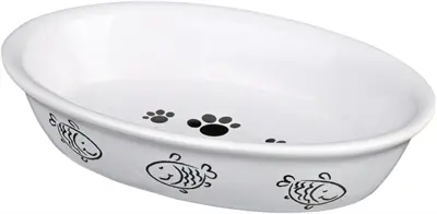 Trixie voerbak ovaal poot-/vismotief keramiek 15 cm 200 ml – 4 stuks - Afbeelding 2
