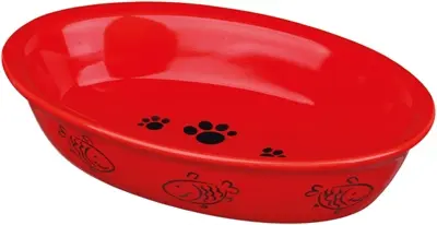 Trixie voerbak ovaal poot-/vismotief keramiek 15 cm 200 ml – 4 stuks - Afbeelding 6