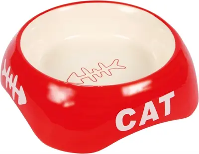 Trixie voerbak kat Cat Visgraat keramiek 13 cm 200 ml – 4 stuks - Afbeelding 4