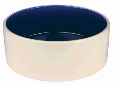 Trixie voerbak keramiek crème/blauw 22 cm 2,3 l – hoge rand