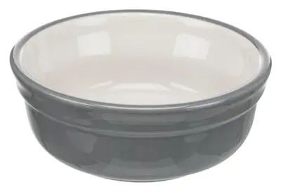 Trixie voerbakset keramiek in metalen houder petrol/grijs 2 x 250 ml - Afbeelding 3
