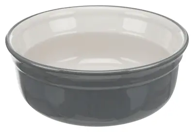 Trixie voerbakset keramiek in metalen houder petrol/grijs 2 x 1,6 l - Afbeelding 2
