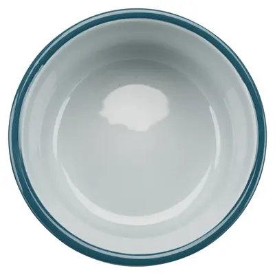 Trixie voerbakset keramiek in metalen houder petrol/grijs 2 x 1,6 l - Afbeelding 6