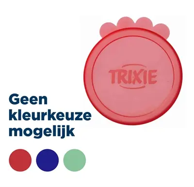 Trixie blikdeksel kunststof 10,6 cm – 4 x 2 stuks, assorti
