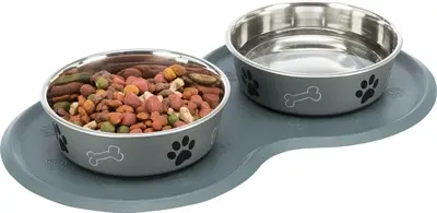 Trixie placemat natuurrubber donkergrijs 45 x 25 cm – 2 stuks - Afbeelding 2
