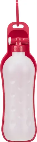 Trixie drinkfles kunststof 500 ml – met uitklapbare bak en karabijnhaak - Afbeelding 4