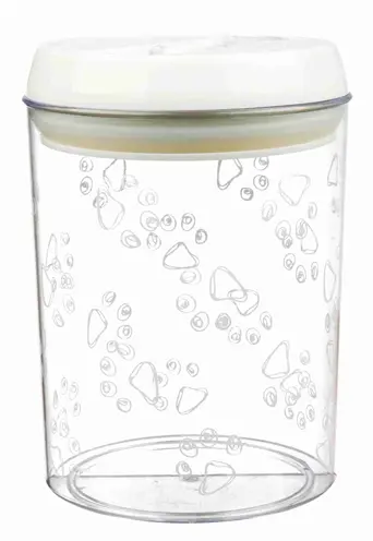 Trixie voorraadpot kunststof transparant/wit 1,5 liter – luchtdicht