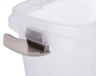 Trixie voerton transparant wit 15 liter – luchtdicht, 33 x 22 x 41 cm - Afbeelding 6