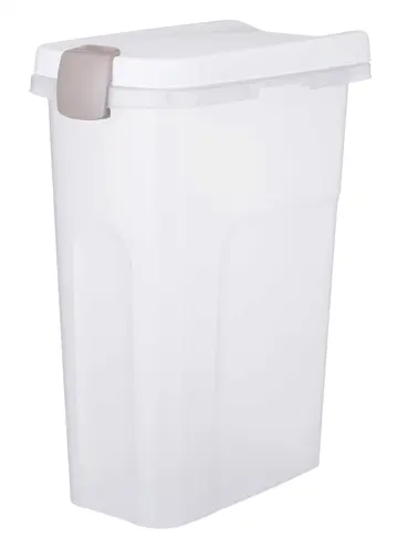 Trixie voerton transparant wit 25 liter – luchtdicht, 39 x 24 x 51 cm