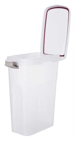 Trixie voerton transparant wit 25 liter – luchtdicht, 39 x 24 x 51 cm - Afbeelding 4