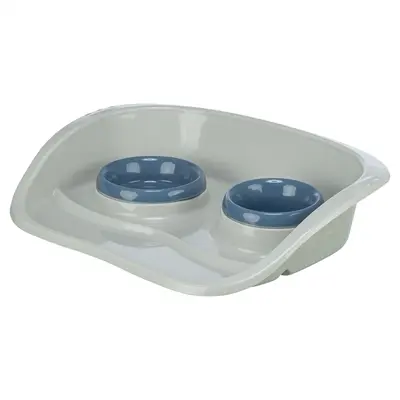 Trixie voerstation kunststof grijs 46 x 30 x 11 cm – 2 sets - Afbeelding 3