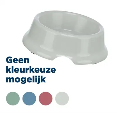 Trixie voerbak lichtgewicht kunststof 14 cm 500 ml – 4 stuks, assorti