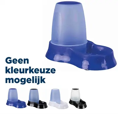 Trixie voer- en waterdispenser kunststof 600 ml – 2 stuks, assorti