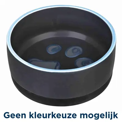 Trixie voerbak Jimmy keramiek met rubberrand 12 cm 400 ml – 4 stuks