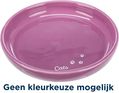 Trixie voerbak keramiek 18 cm 350 ml assorti – 2 stuks