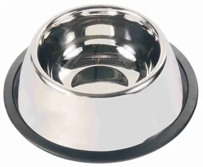 Trixie langoor voerbak RVS 25 cm 900 ml – voor lange oren, 4 stuks