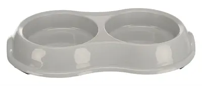 Trixie dubbele voer- en waterbak kunststof 2 x 200 ml – assorti, 4 stuks - Afbeelding 2