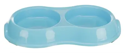 Trixie dubbele voer- en waterbak kunststof 2 x 200 ml – assorti, 4 stuks - Afbeelding 4