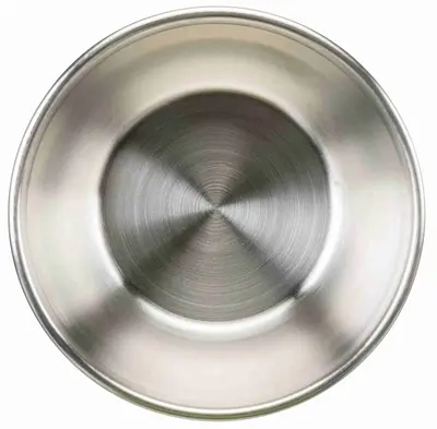 Trixie voerbakset RVS met klapperbescherming 2 x 1,5 l grijs - Afbeelding 3