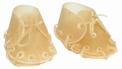 Trixie kauwschoen mini runderhuid 7 cm – gestikt
