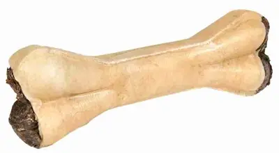 Trixie kauwbot runderhuid gevuld met groene pens 12 cm