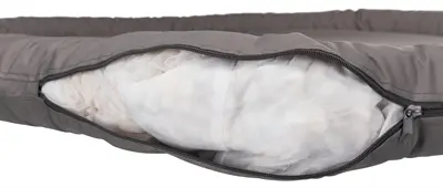 Trixie hondenkussen Samoa Classic ovaal grijs 120 x 95 cm – wasbaar - Afbeelding 9