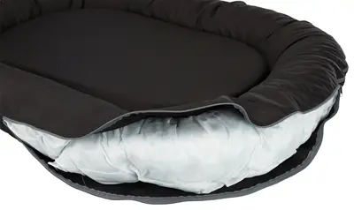 Trixie orthopedisch hondenkussen Samoa Vital ovaal zwart 110 x 85 cm - Afbeelding 4