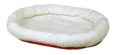 Trixie hondenmand rond wolwit 47 x 38 cm – schapenvacht look