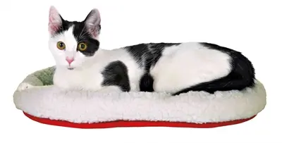 Trixie hondenmand rond wolwit 47 x 38 cm – schapenvacht look - Afbeelding 5