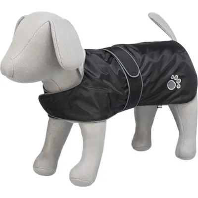 Trixie regenjas hond Orléans zwart 25 cm – waterdicht, fleece voering - Afbeelding 5