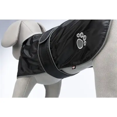 Trixie regenjas hond Orléans zwart 25 cm – waterdicht, fleece voering - Afbeelding 9