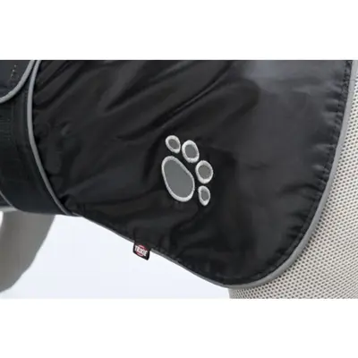 Trixie regenjas hond Orléans zwart 25 cm – waterdicht, fleece voering - Afbeelding 10