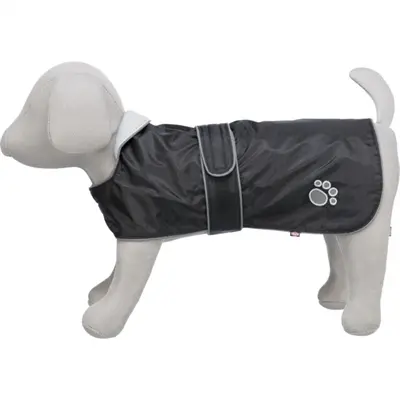 Trixie regenjas hond Orléans zwart 45 cm – waterdicht, fleece voering - Afbeelding 4