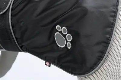 Trixie hondenregenjas Orléans zwart 50 cm – waterdicht, fleece - Afbeelding 2