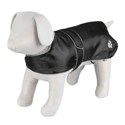 Trixie regenjas hond Orléans zwart 60 cm – waterdicht, fleece voering