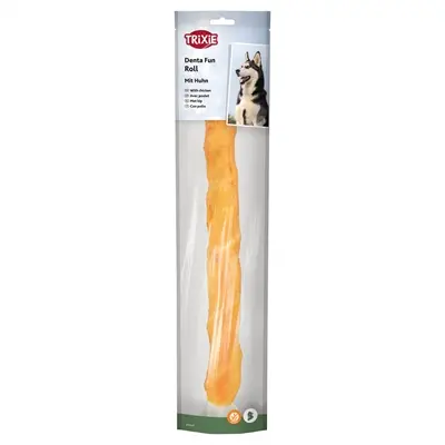 Trixie Denta Fun chicken chewing roll 40 cm – runderhuid met kip