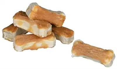 Trixie Denta Fun chicken chewing bones – runderhuid met kip, 6 x 120 g