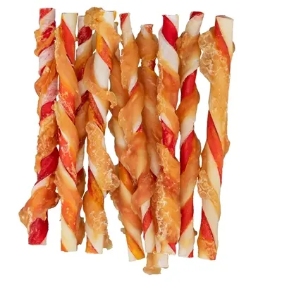 Trixie Denta Fun barbecue chicken chewing rolls – 6 x 80 g - Afbeelding 3