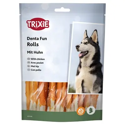 Trixie Denta Fun chicken chewing rolls 12 cm – 6 x 240 g