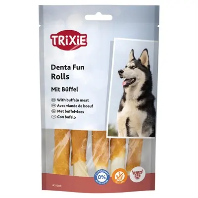 Trixie Denta Fun buffalo chewing rolls 12 cm – 6 x 70 g